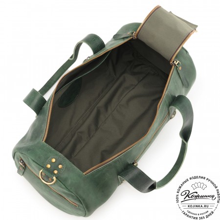  Кожаная сумка "Тайлер" (изумруд) 